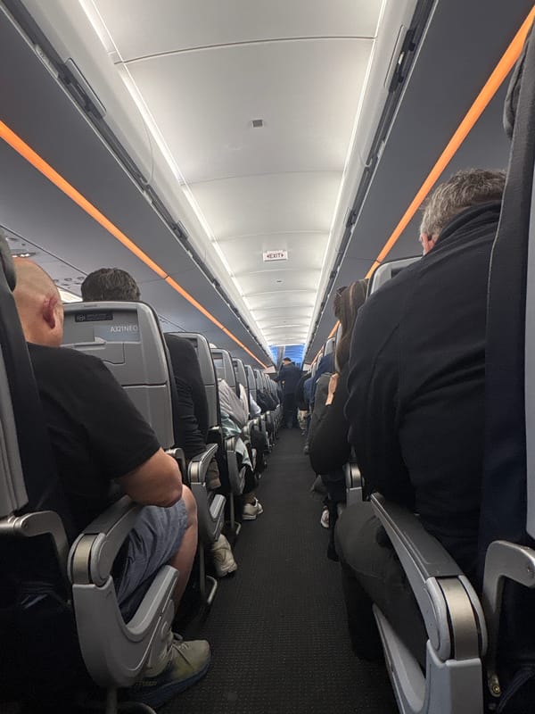 Passenger documents occupied aircraft cabin during New York flight