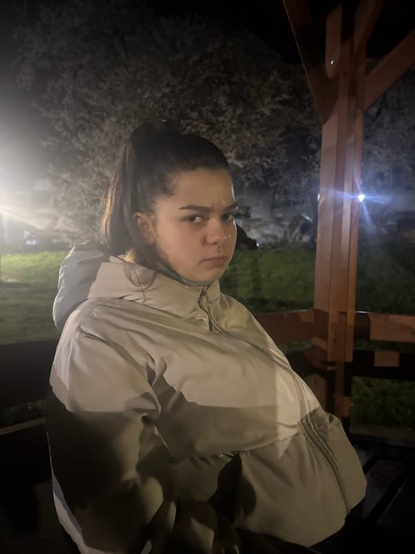 Woman in quilted jacket spotted outdoors in Dryanovo evening