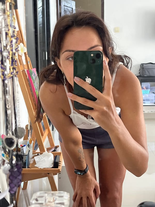 Morning beach poses and street scenes documented in Indonesia