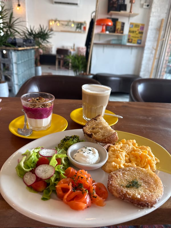 Cafe breakfast in Baan Bo Phut, Koh Samui
