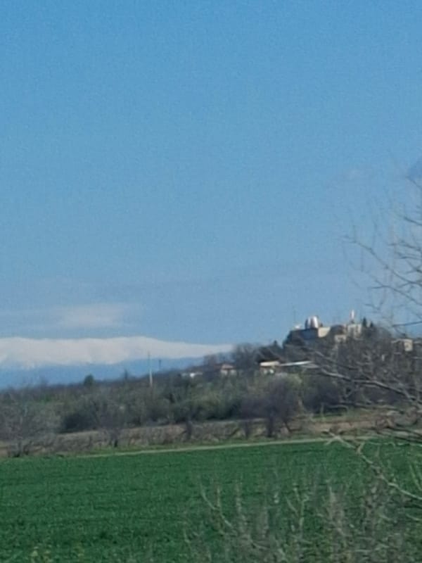 Clear morning landscape observed in Bulgarian countryside