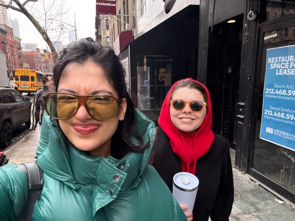 Personal moments captured across NYC during winter afternoon