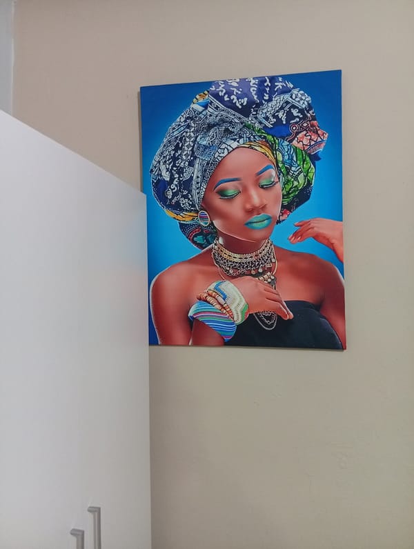 Interior art collection and cats documented in Kyustendil residence