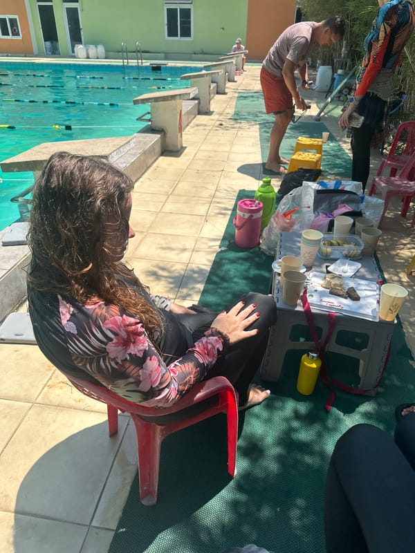 Early morning at Nha Trang's outdoor aquatic center