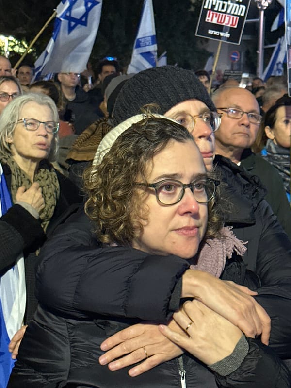 Multiple demonstrations and gatherings occur across Tel Aviv