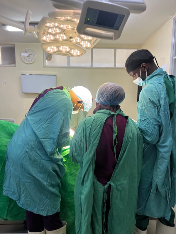 Medical team performs surgery in Nairobi operating room