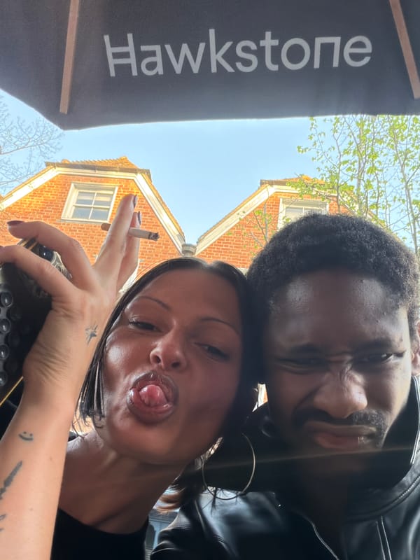 Couple takes playful selfie in Tunbridge Wells