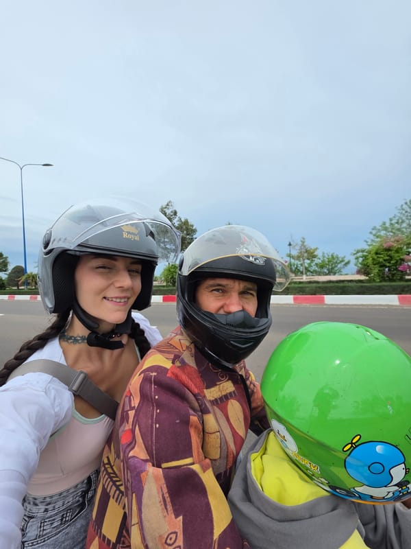 Morning motorcycle riders spotted in Phu Thuy Ward, Vietnam
