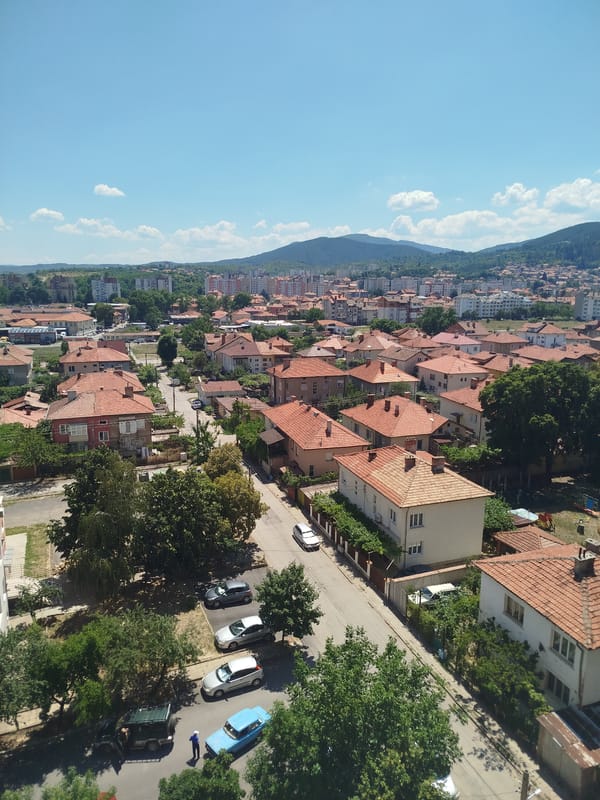 A summer morning in Kyustendil, inside and out
