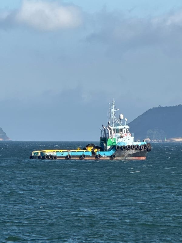 Industrial and scenic snapshots across Guanabara Bay from Niterói