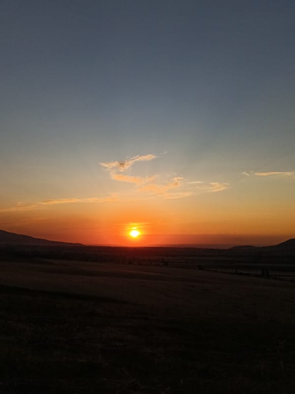 Golden hour chill in Arashan, Kyrgyzstan