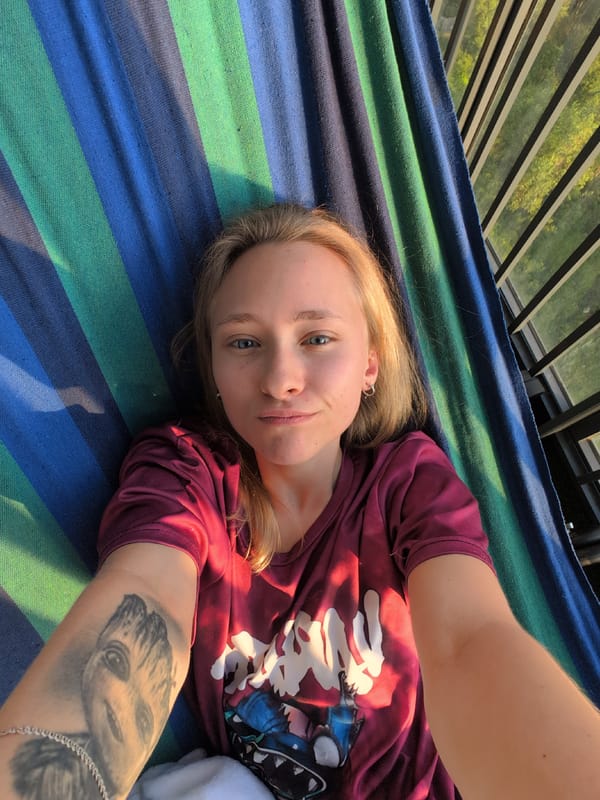 Lazy July afternoon: hammock rest and countryside views in rural Russia
