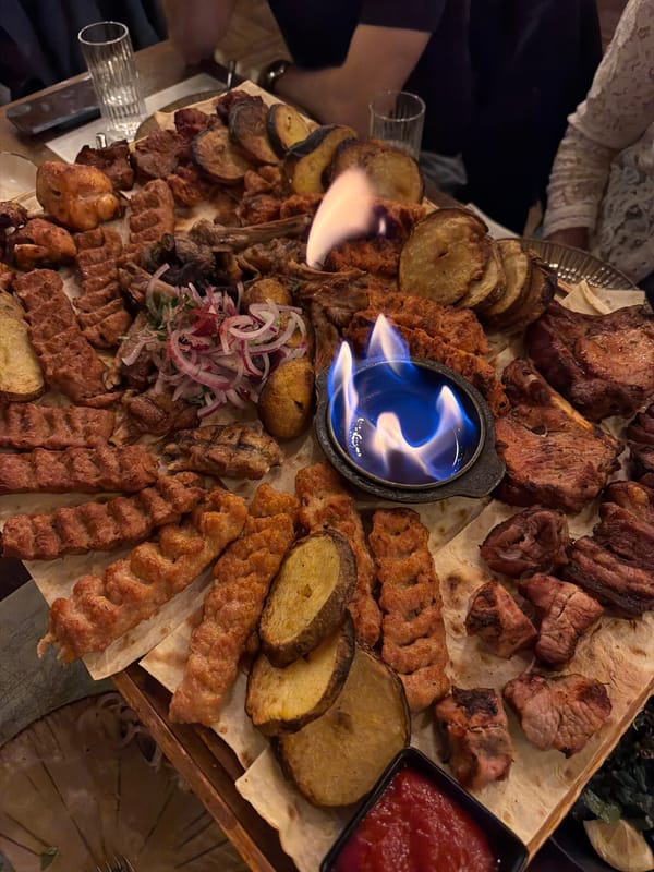 Restaurant gathering in Yerevan features traditional Armenian dining experience