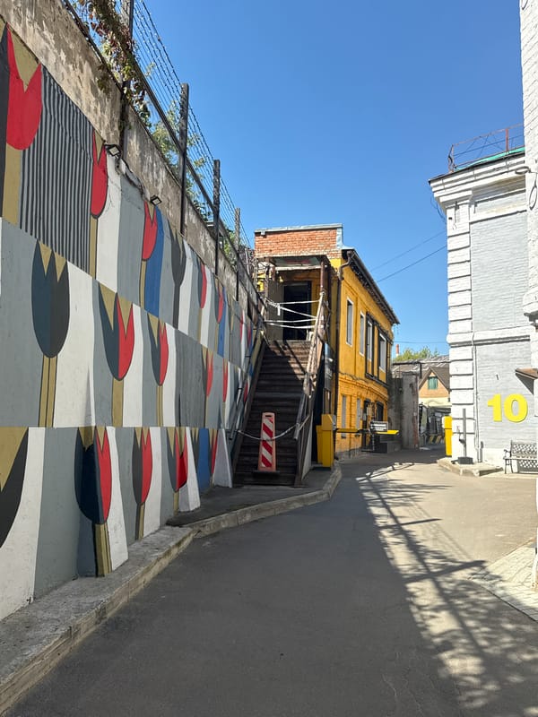 Summer morning at Moscow's Artplay Design Center