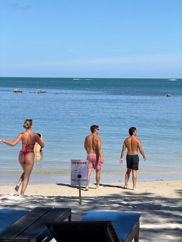 Chaweng Beach in full swing on a sunny morning