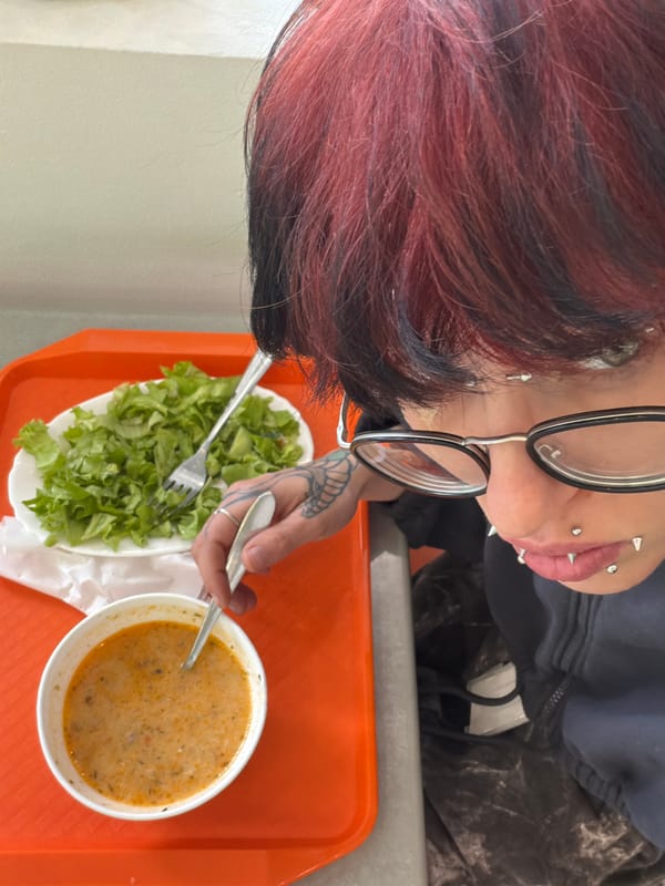 Person with distinctive appearance observed dining in Sofia