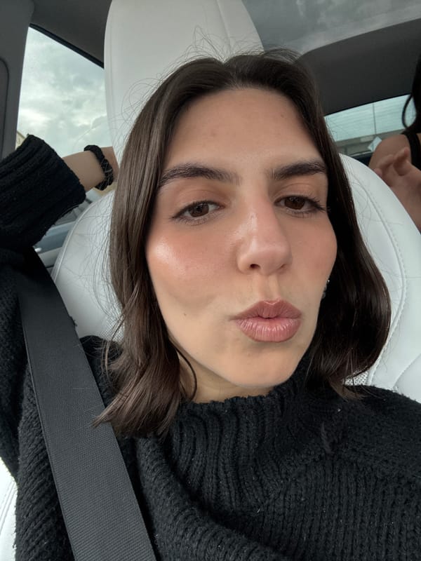 Person photographed in car interior in Dallas