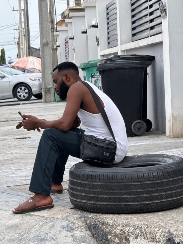 Everyday moments captured across Igboefon including rest, hashtags, anime viewing