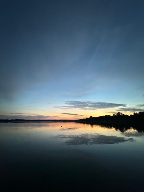 Pirita waterfront at dusk, Tallinn