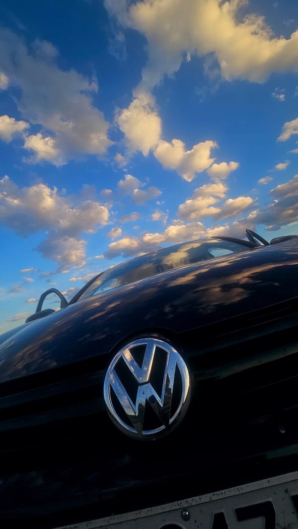 Sunset road trip through rural mountain country
