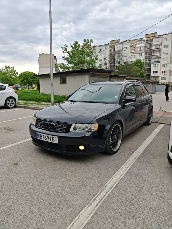 Modified Black Audi A4 Spotted in Lovech Residential Area