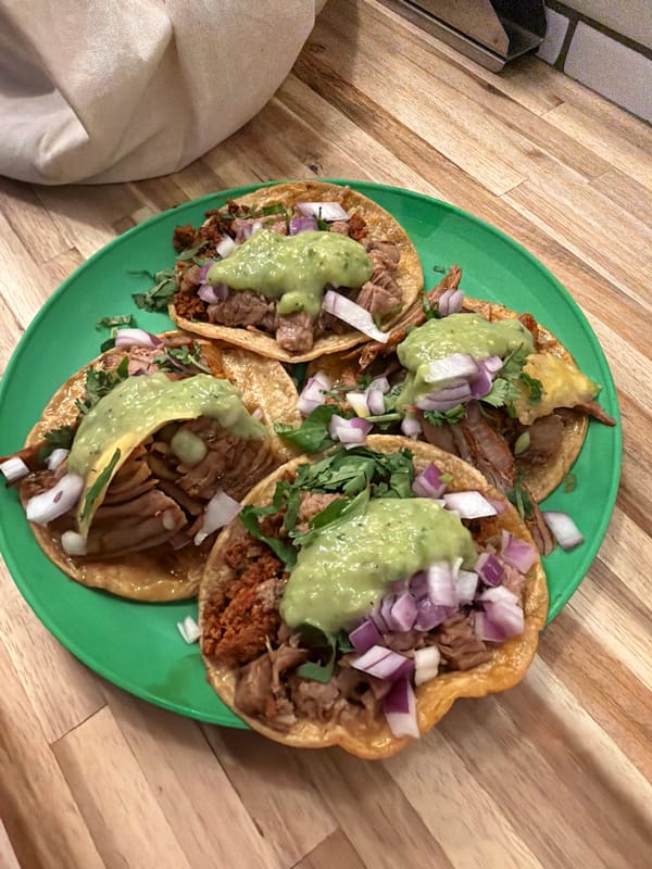 Late-night taco order served at New York restaurant