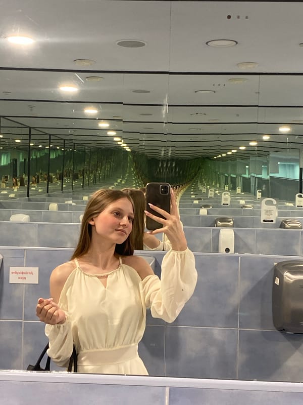 Young woman photographed in restroom, vehicle during afternoon session
